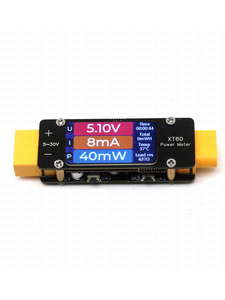Drone Battery Voltage Checker - 2mA-64A تيار مستمر XT60 مقياس التيار