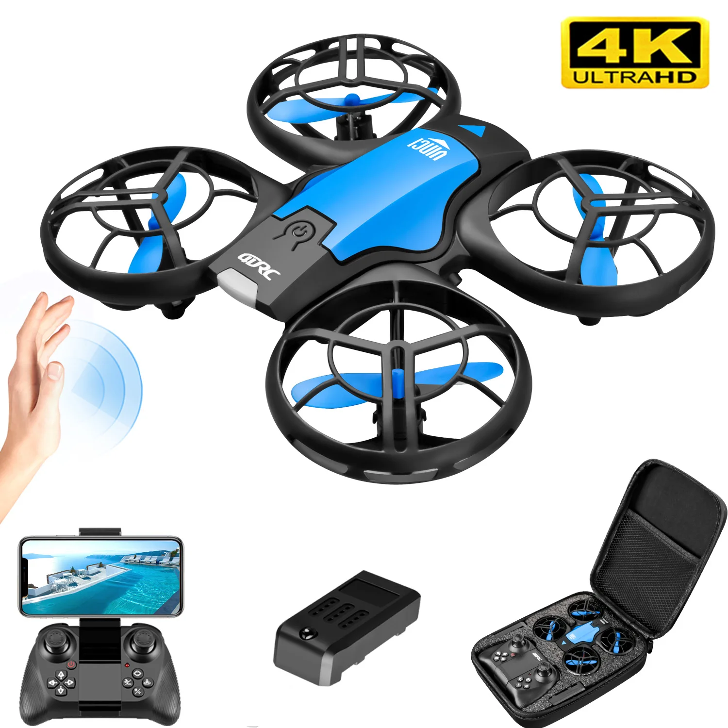 طائرة بدون طيار صغيرة جديدة V8 - مراجعة Drone Battery Box وسعره