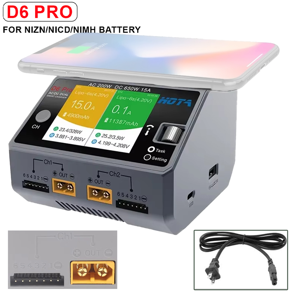 جديد HOTA D6 Pro رمادي التيار  - مراجعة Drone Battery Smart وسعره